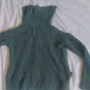 Pink Republic Teal Cowl Neck Sweater